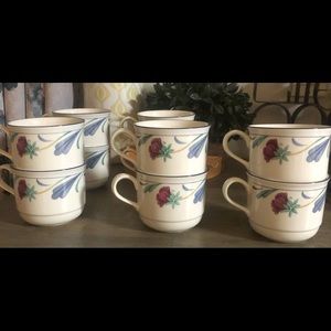 Lenox “Poppie On Blue” China Cups